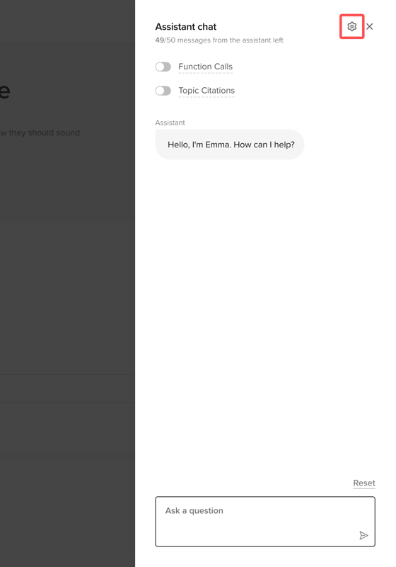 Webchat 测试界面